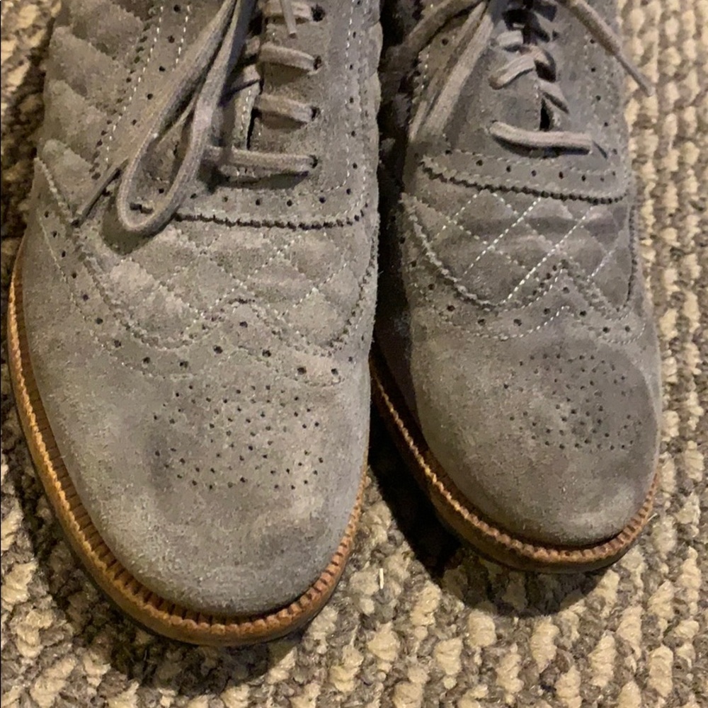 CHANEL Oxford | Grey Suede | Sizes: 38.5 - Picture 3 of 4
